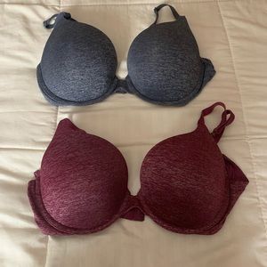 Set of 2 Victoria’s Secret T-Shirt Push-up Bras